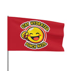 Stay Hydrated, Punch Nazis Emoji - Protest Flag