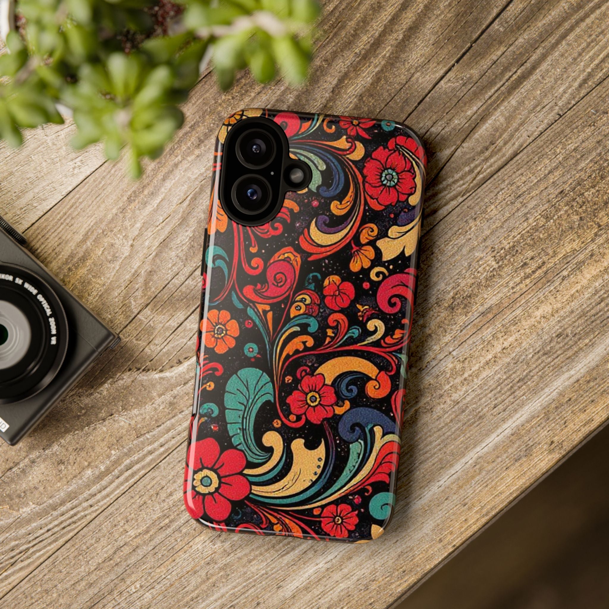 Floral Paisley Tough Case for iPhone — Vibrant Protective Phone Cover