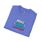 Make Good Trouble Trans Colors Graphic Unisex T-Shirt - Bold Statement Tee for Activists & Dreamers