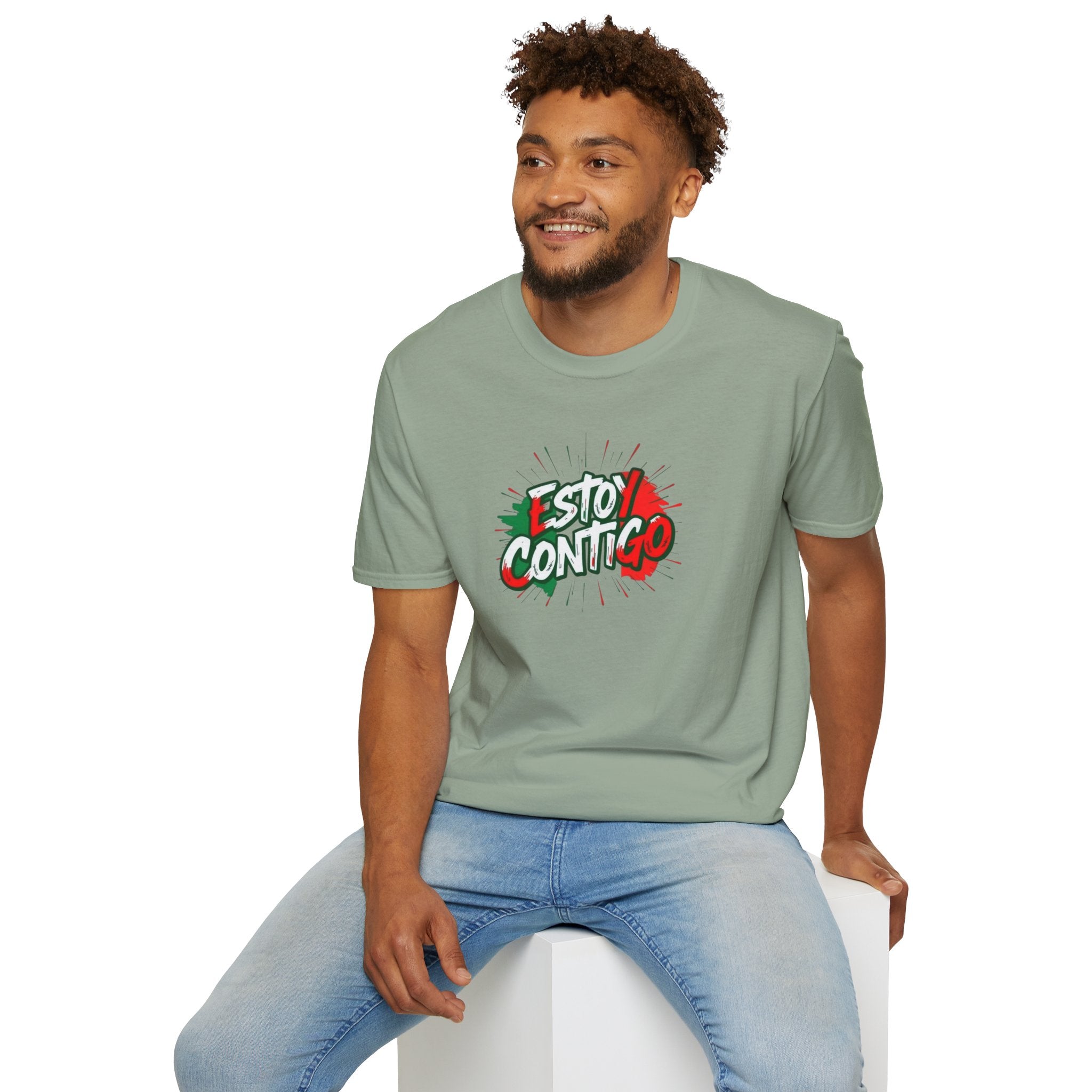 Immigrants Make America Great T-Shirt Estoy Contigo (I Am With You) Unisex Softstyle T-Shirt Classic Protest Tee
