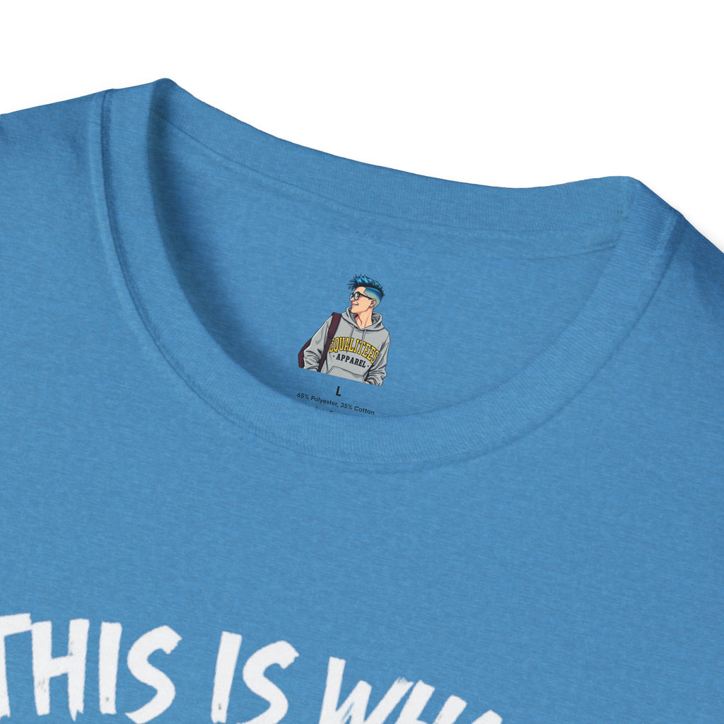 Unisex Softstyle T-Shirt - 'This is what not giving a Sh*t about what you think looks like