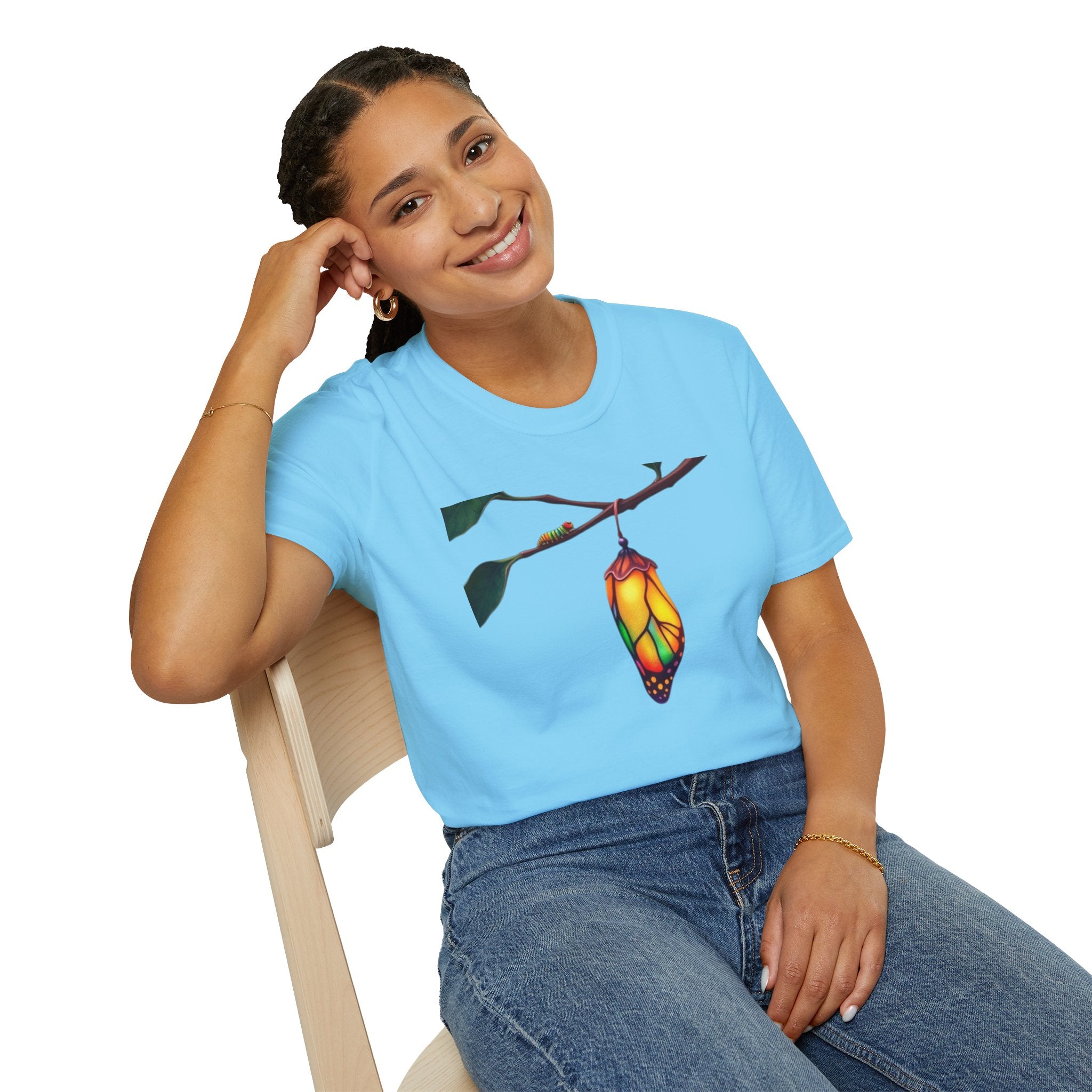 Rainbow Butterfly Cocoon Pride T-Shirt