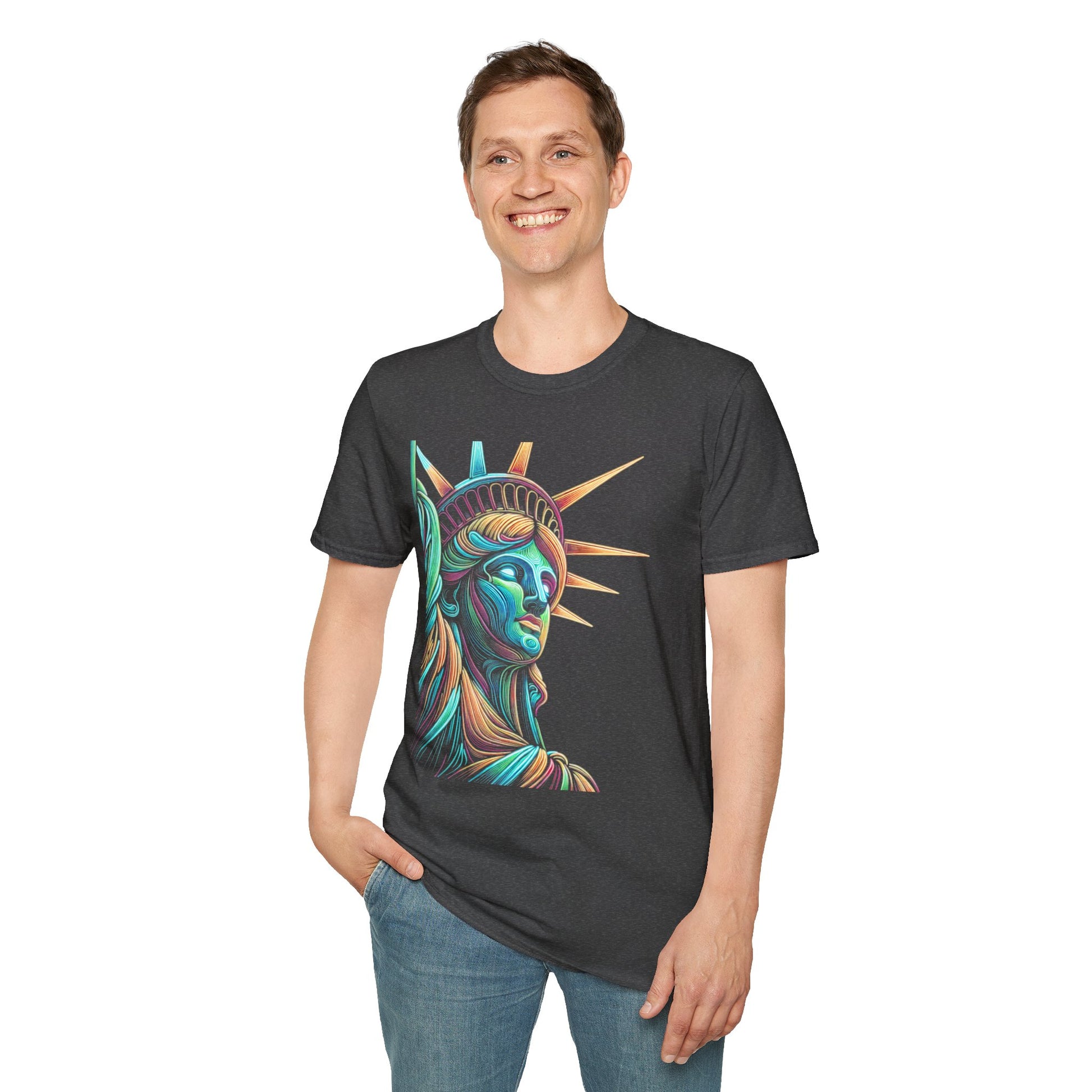 Lady Liberty - Softstyle Unisex T-Shirt