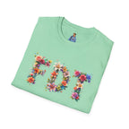 FDT Bold Floral Typography T-Shirt