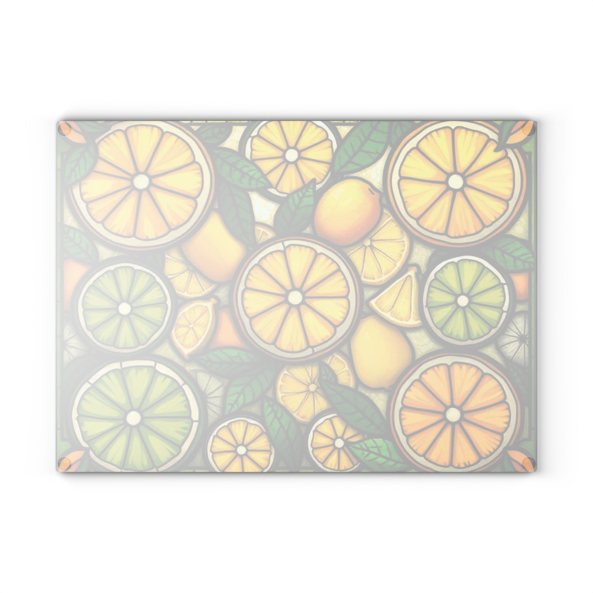 Vibrant Citrus Glass Cutting Board - Perfect for Kitchen Decor & Gifts
