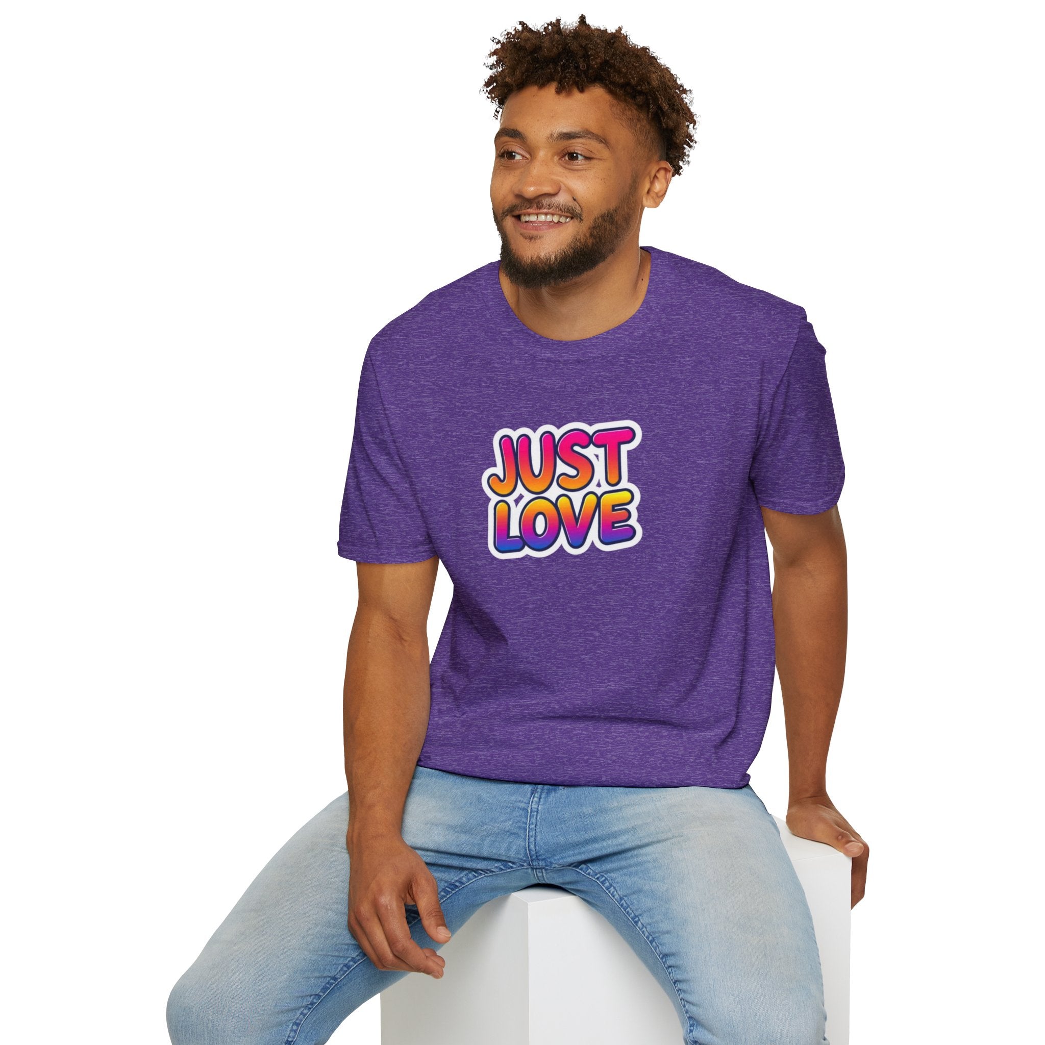 Just Love Unisex Softstyle T-Shirt | Perfect for Pride, Anniversaries, and Everyday Wear