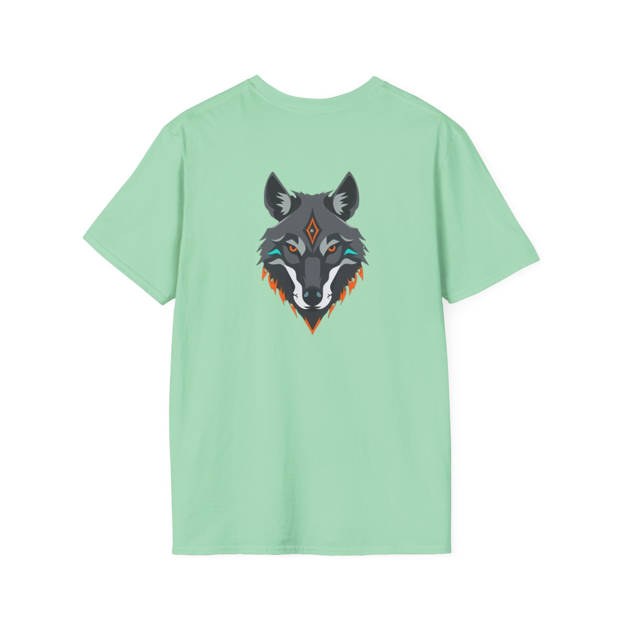 Mystical Wolf Design Unisex Softstyle T-shirt