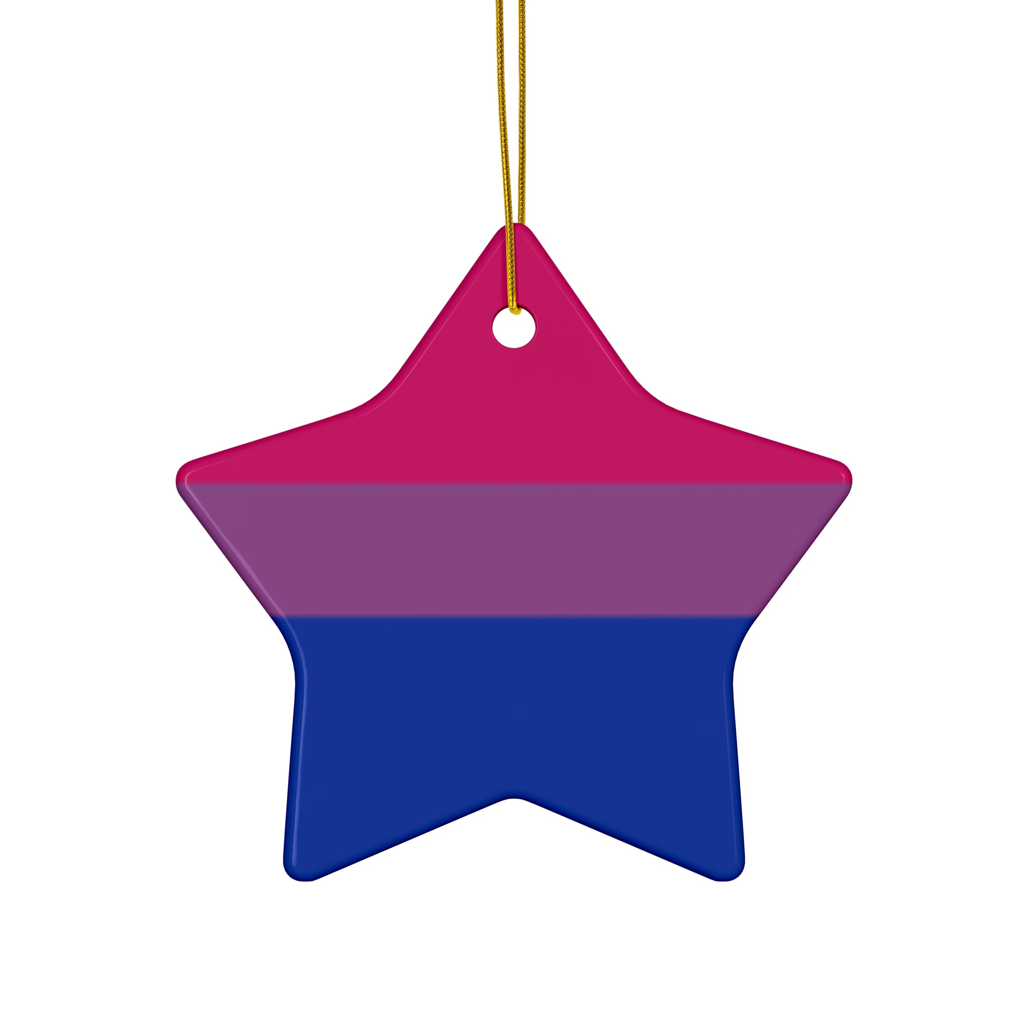 Bisexual Pride Ceramic Ornament - Celebrate Love & Diversity