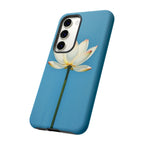 Open White Peace Lily Design Tough Case For Android & iPhone