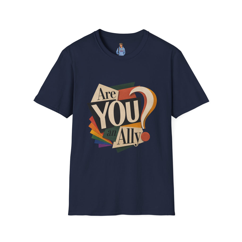 Are You An Ally? T-Shirt — Vintage Pride Ally Tee