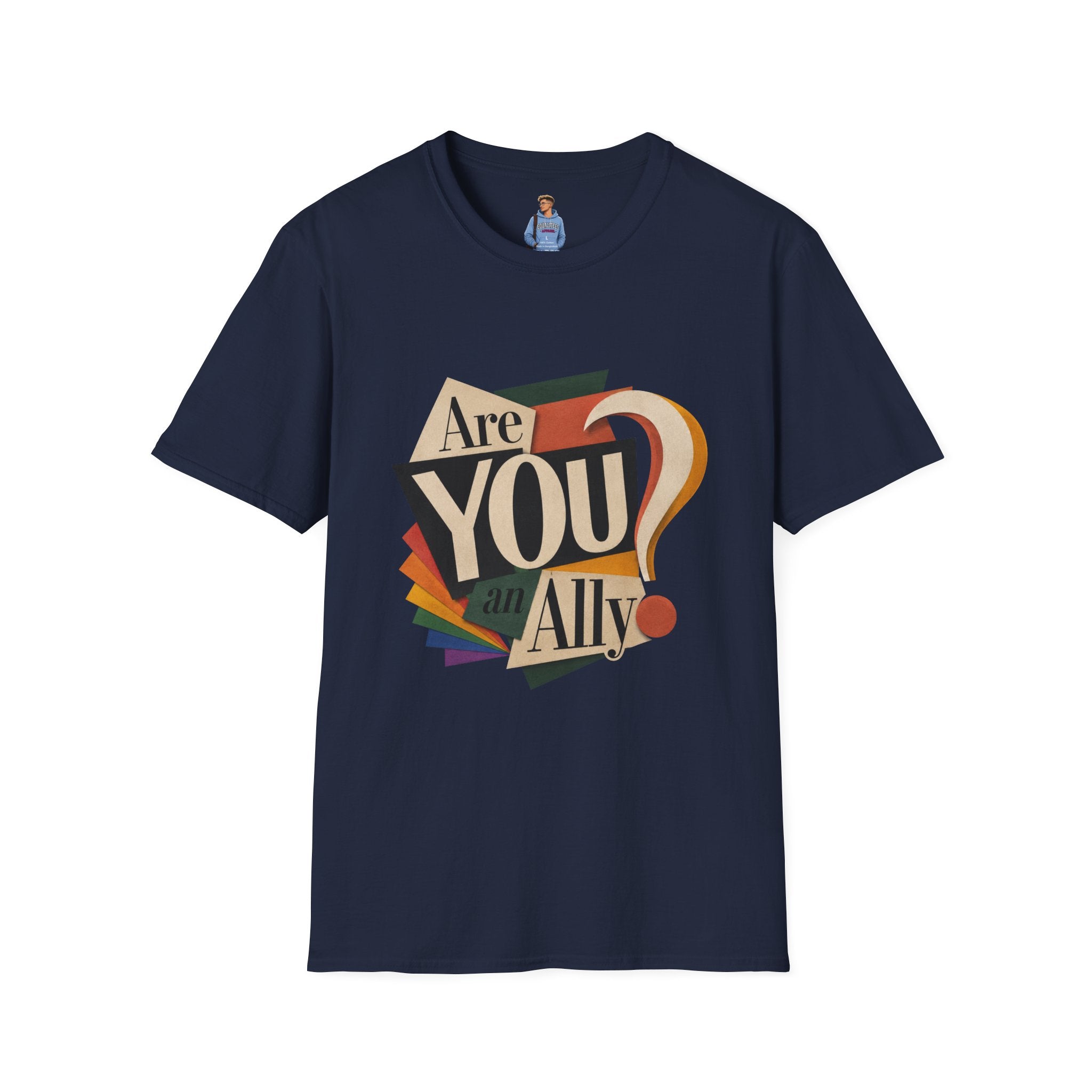 Are You An Ally? T-Shirt — Vintage Pride Ally Tee