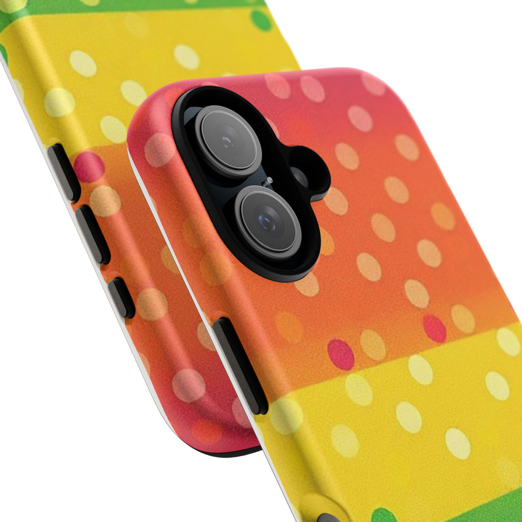 Rainbow Polka Dot Tough Phone Case for iPhone