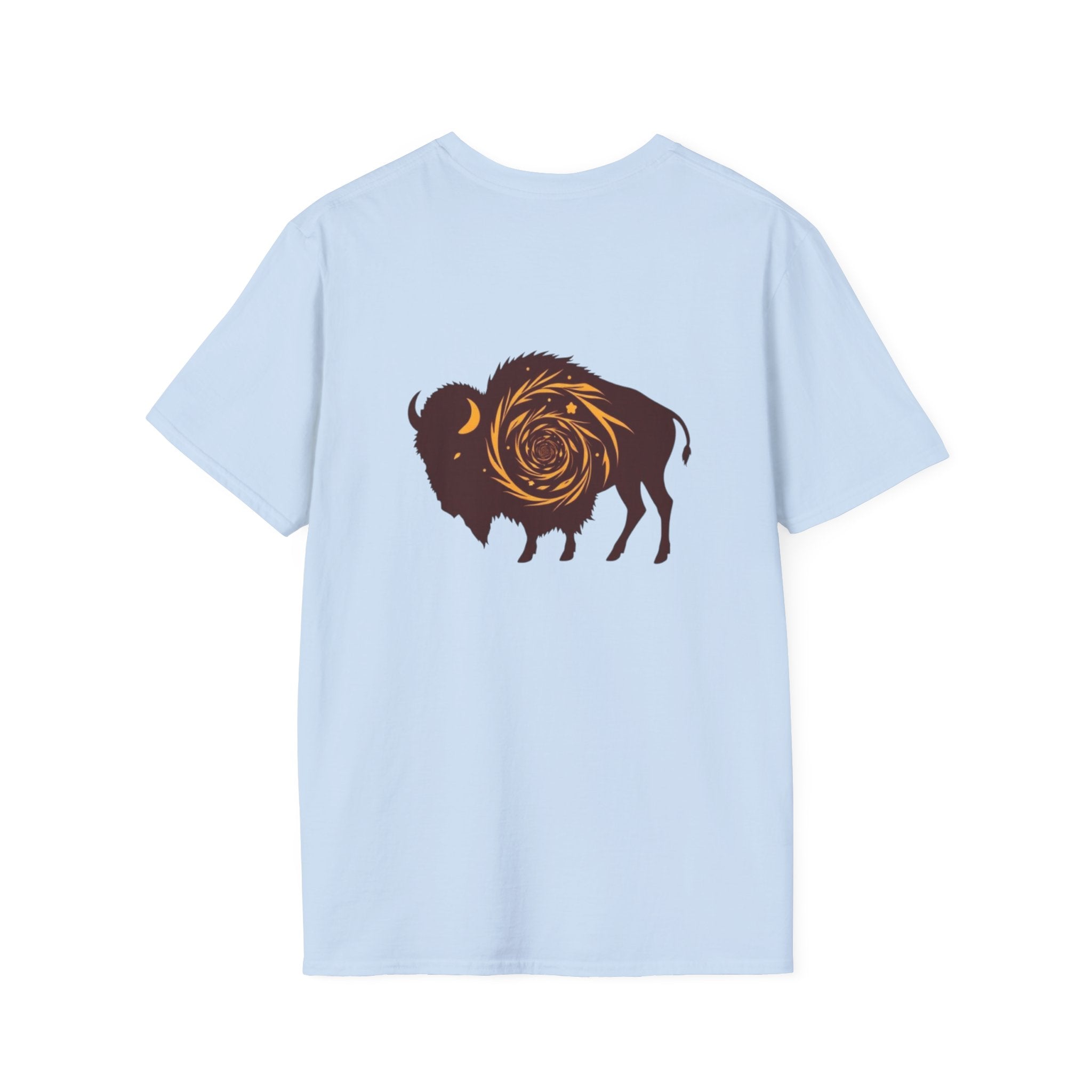 Buffalo Spiral Design Unisex Softstyle T-shirt