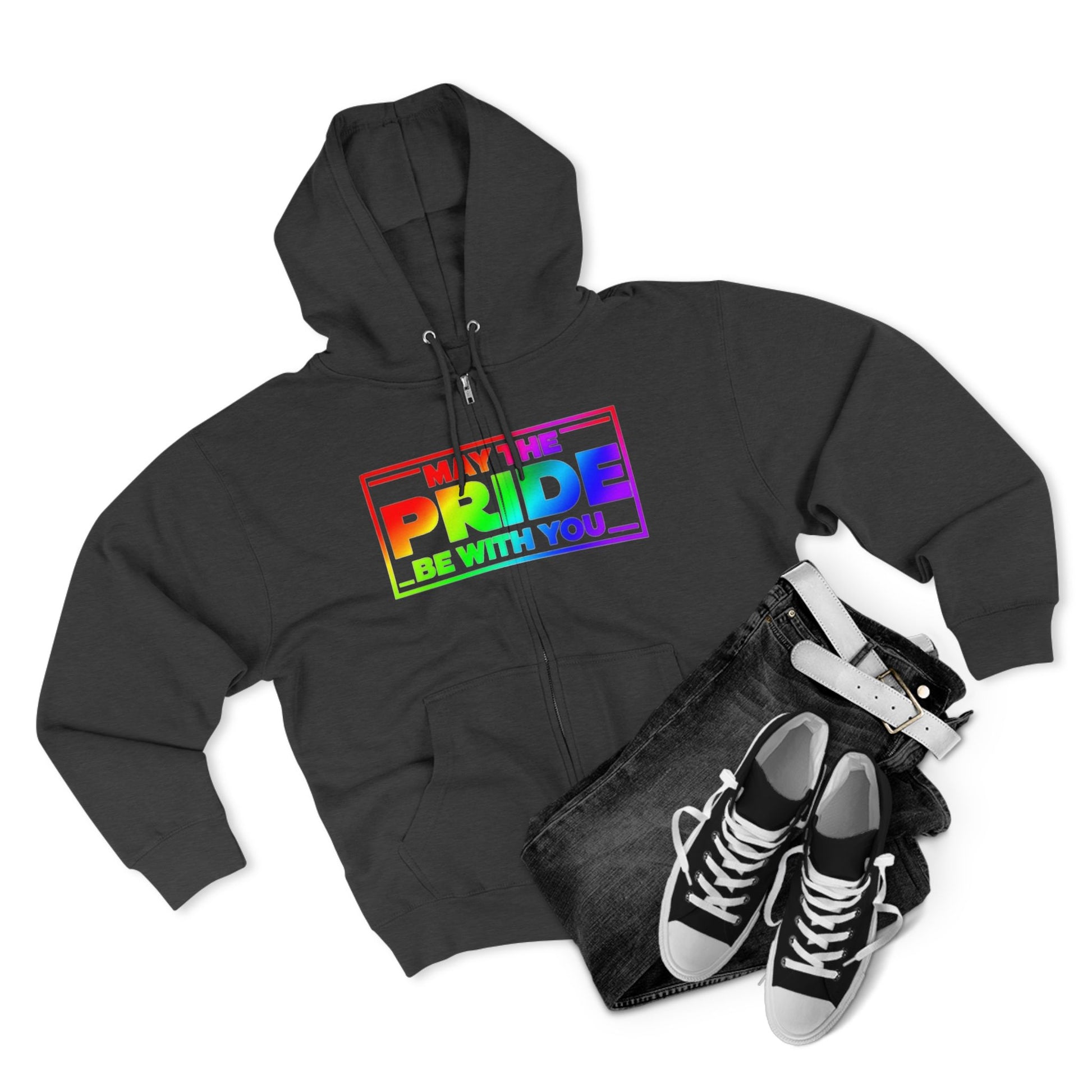 Pride Zip Hoodie - "May the Pride Be with You" Unisex