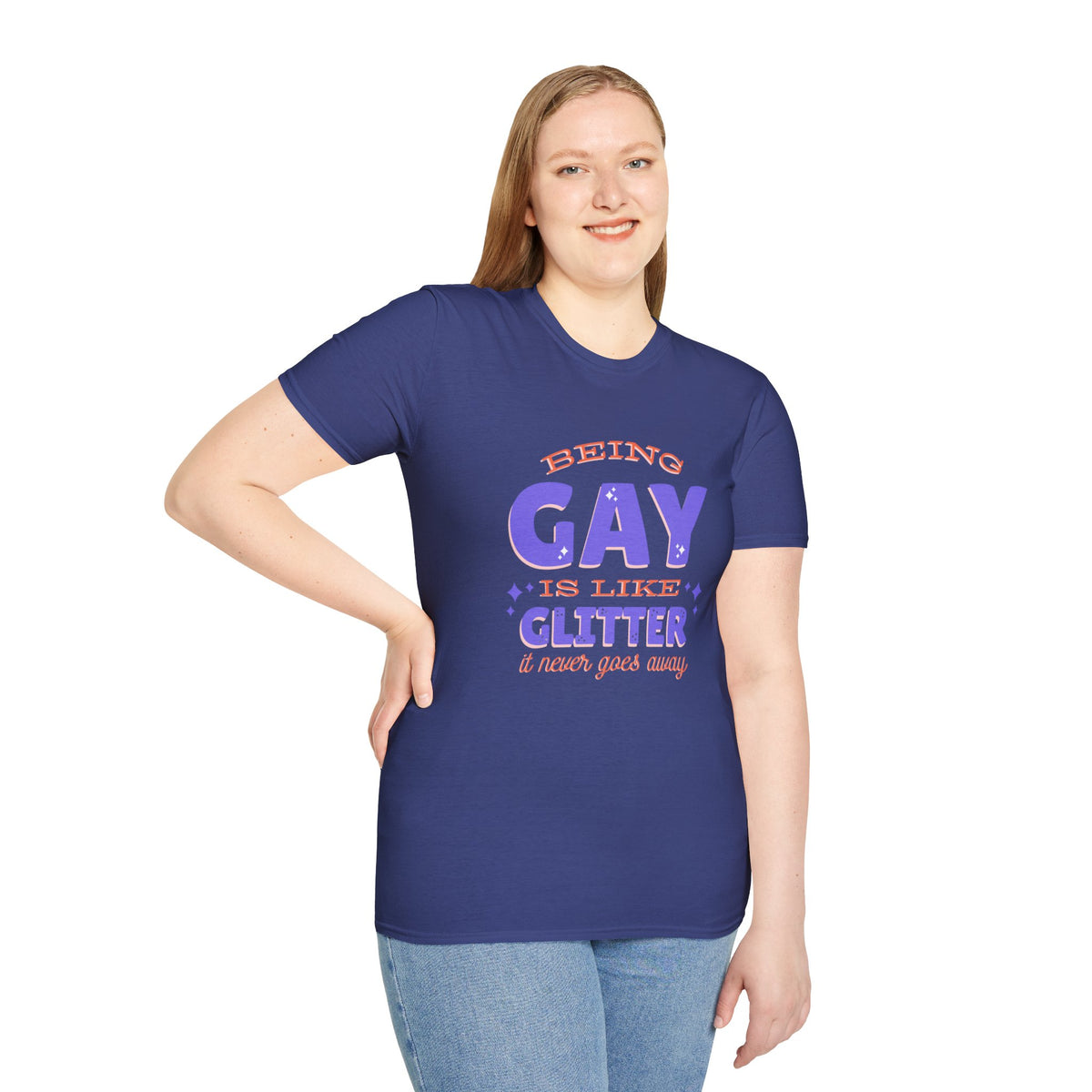 Being Gay Is Like Glitter Pride Tree Las Vegas T-Shirt