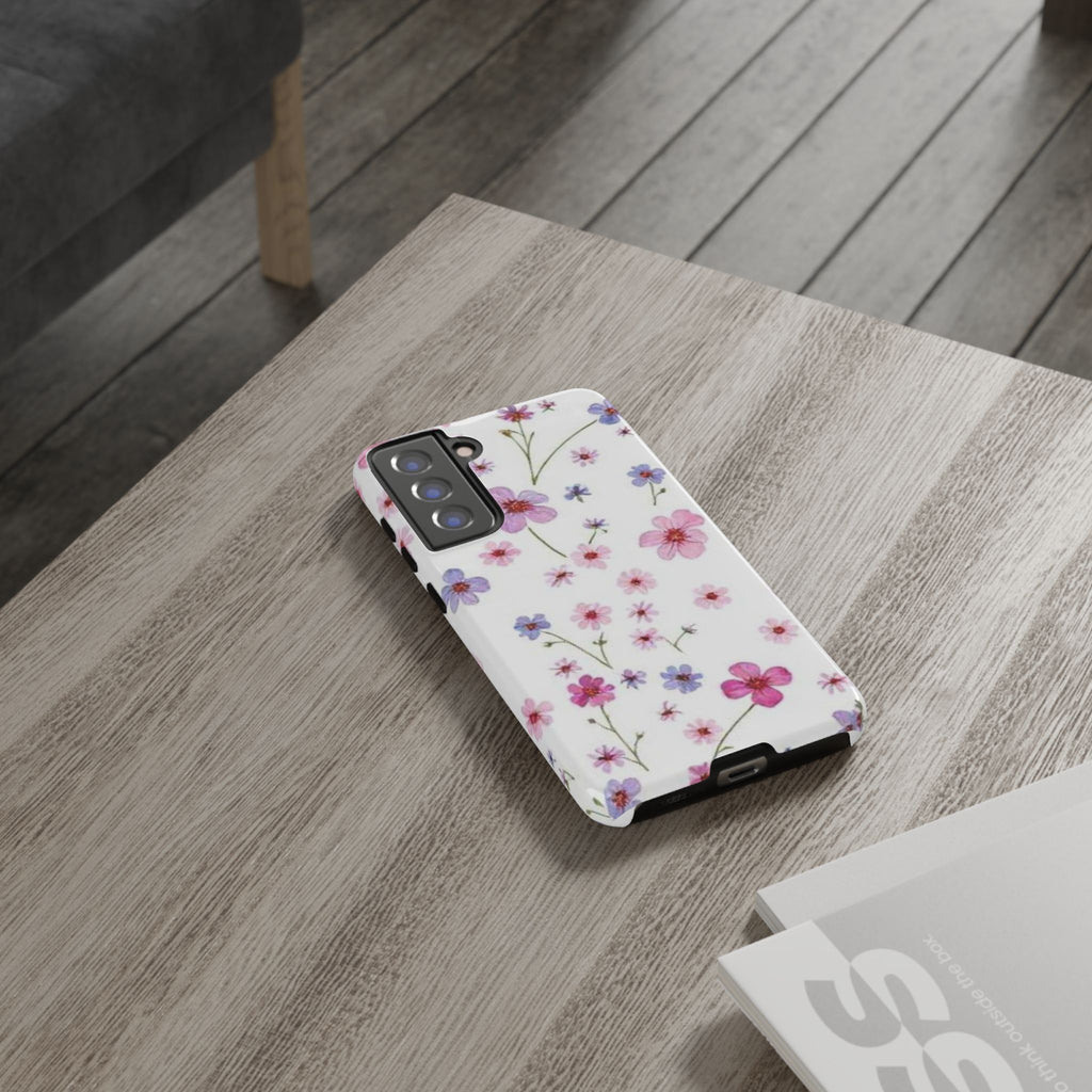 Pink Wildflower Tough Case for Android