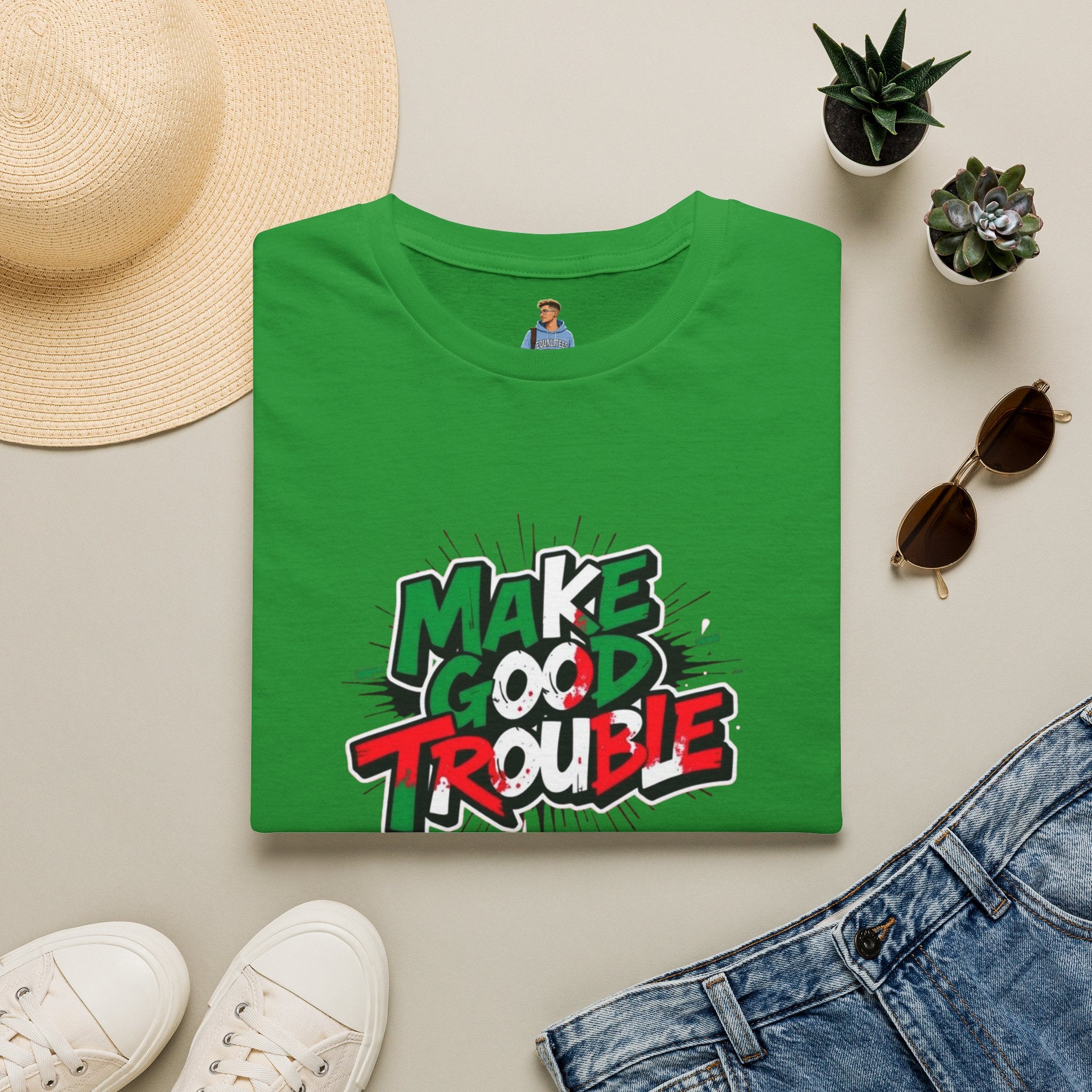 Make Good Trouble T-shirt  Fun Graphic Tee for Activists & Trendsetters