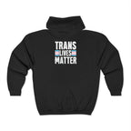 Trans Lives Matter Zip-Up Hoodie - Cozy Outdoor Style
