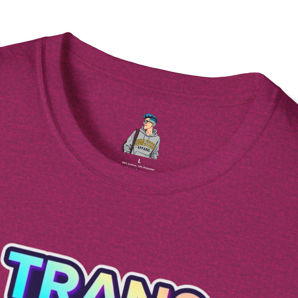 Unisex Softstyle T-Shirt - Trans Visibility Saves Lives Statement Tee