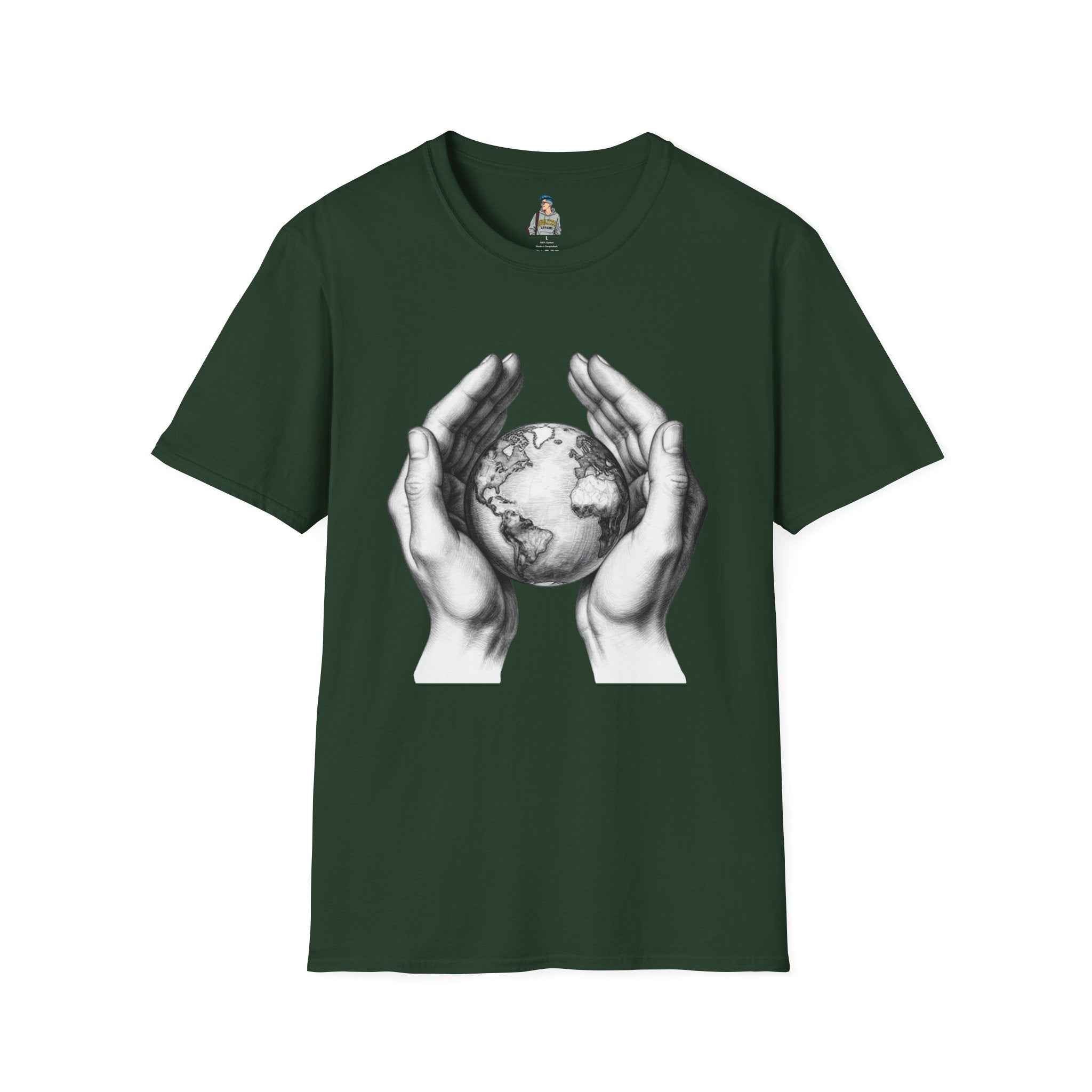 Earth in Your Hands T-Shirt — Protect the Planet Graphic Tee