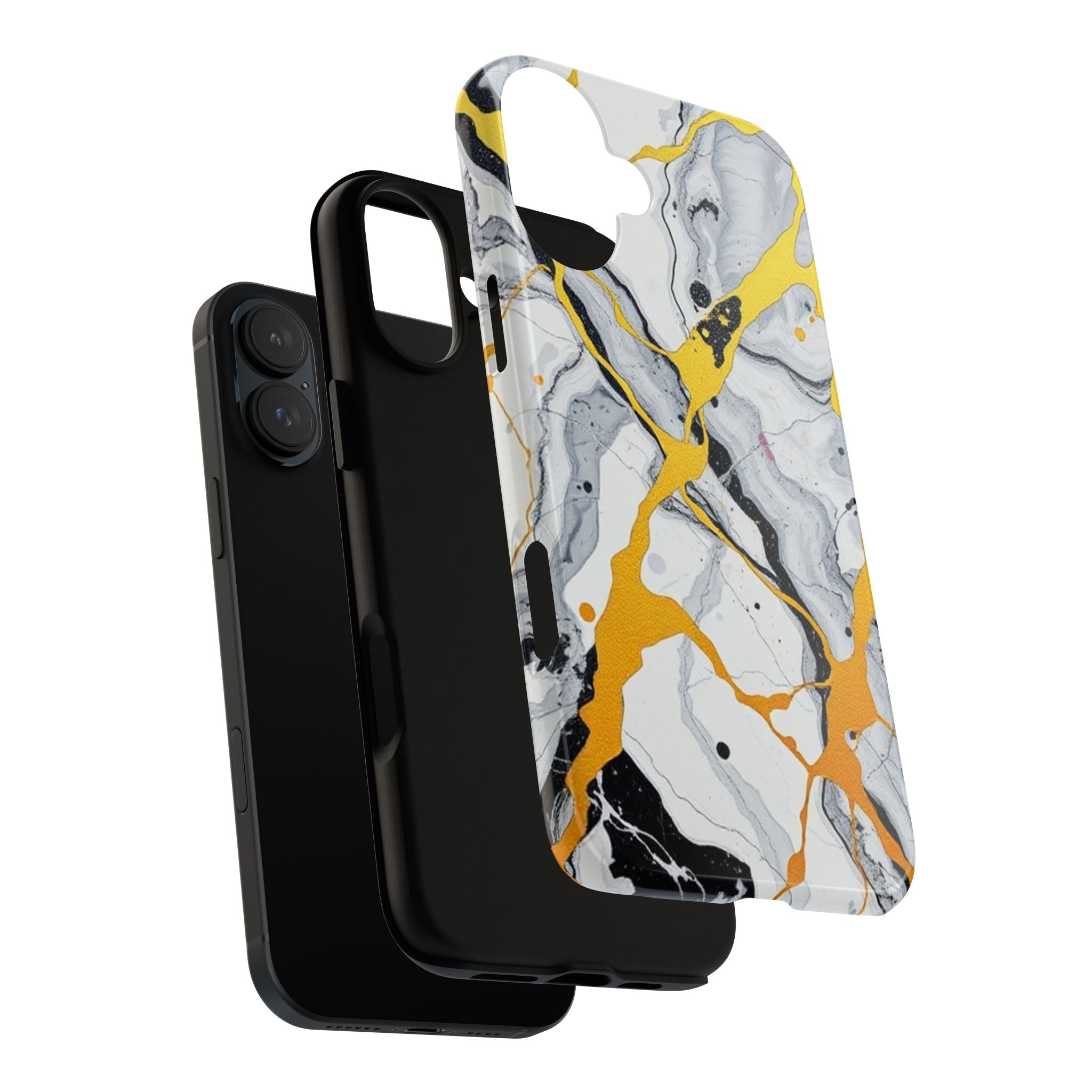 Beautiful Marble and Gold Design Tough Cases For Android & iPhone