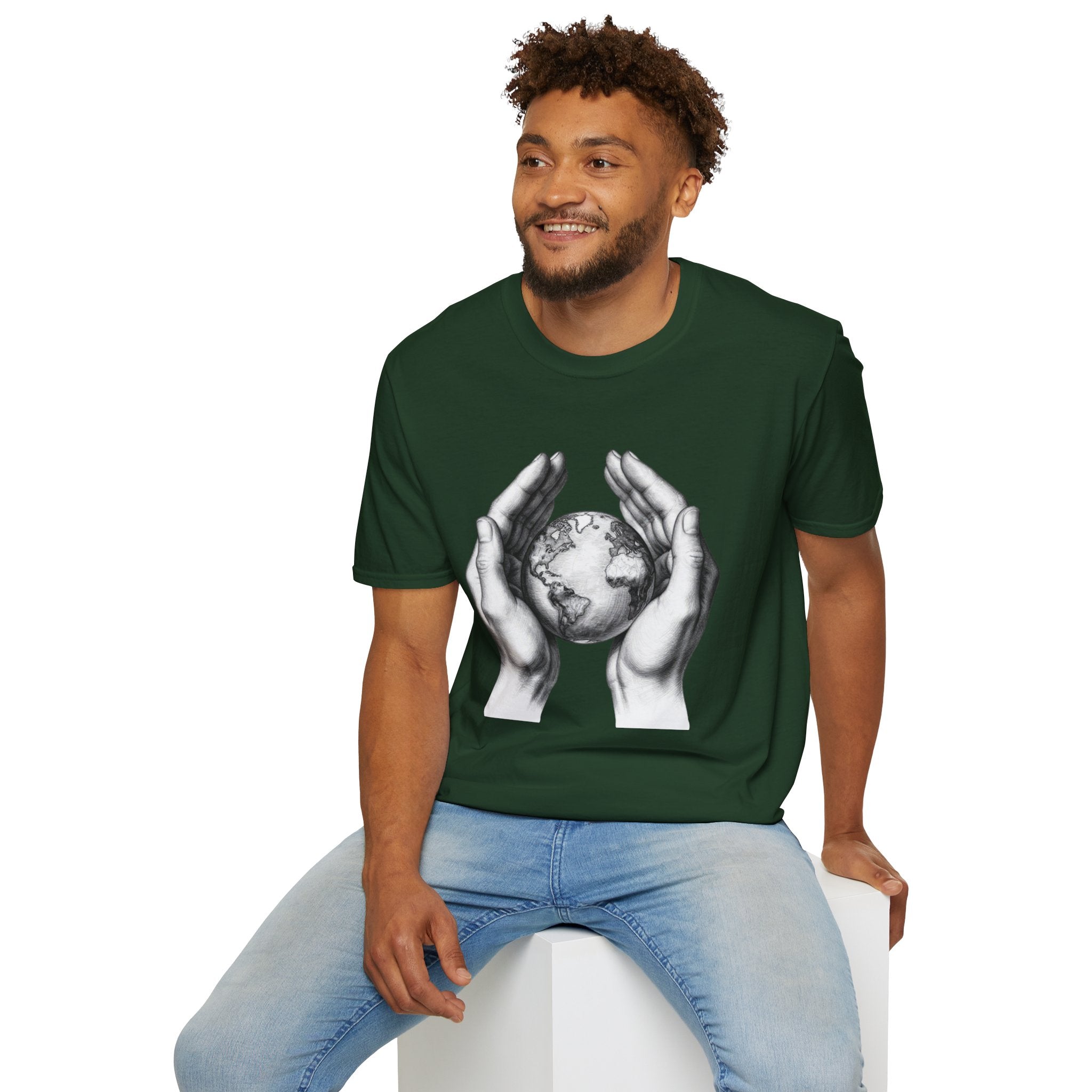 Earth in Your Hands T-Shirt — Protect the Planet Graphic Tee