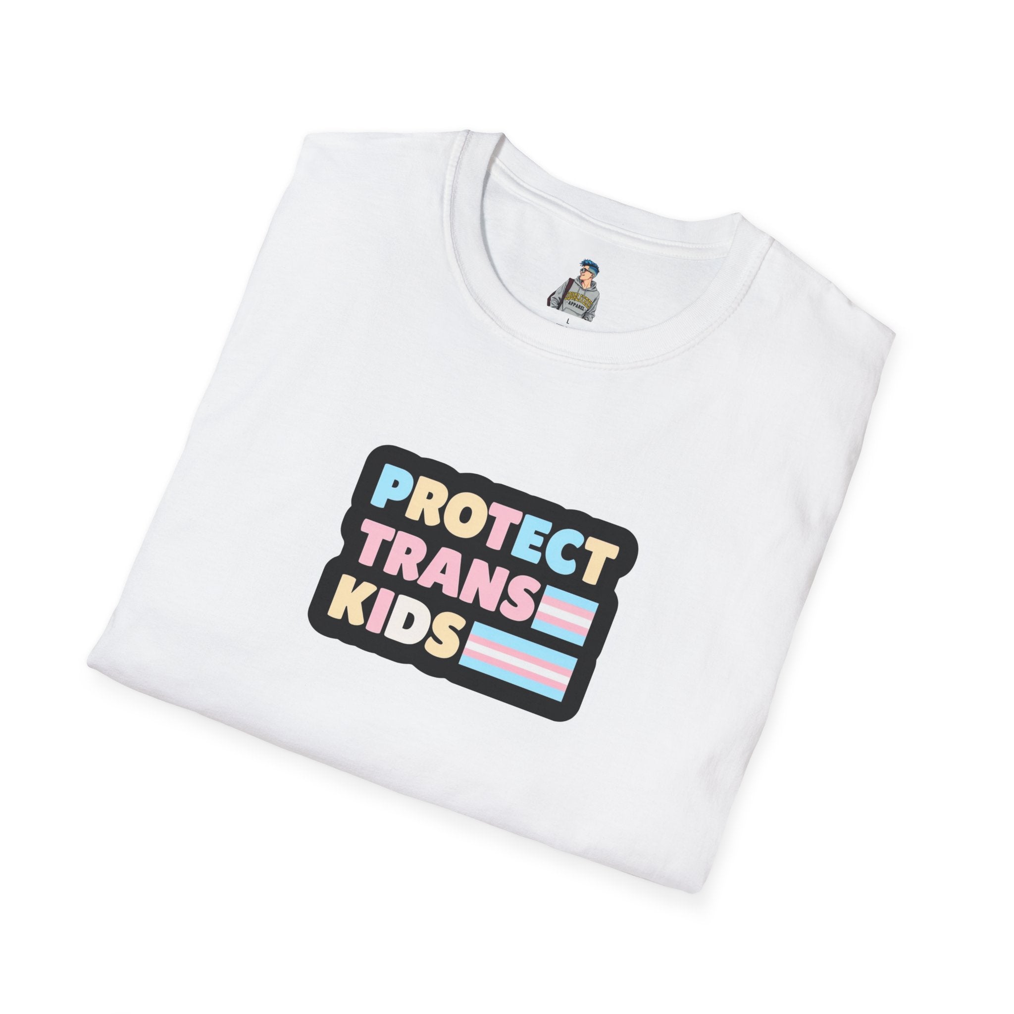 "Protect Trans Kids" Unisex Softstyle T-Shirt - Empowerment & Pride Apparel