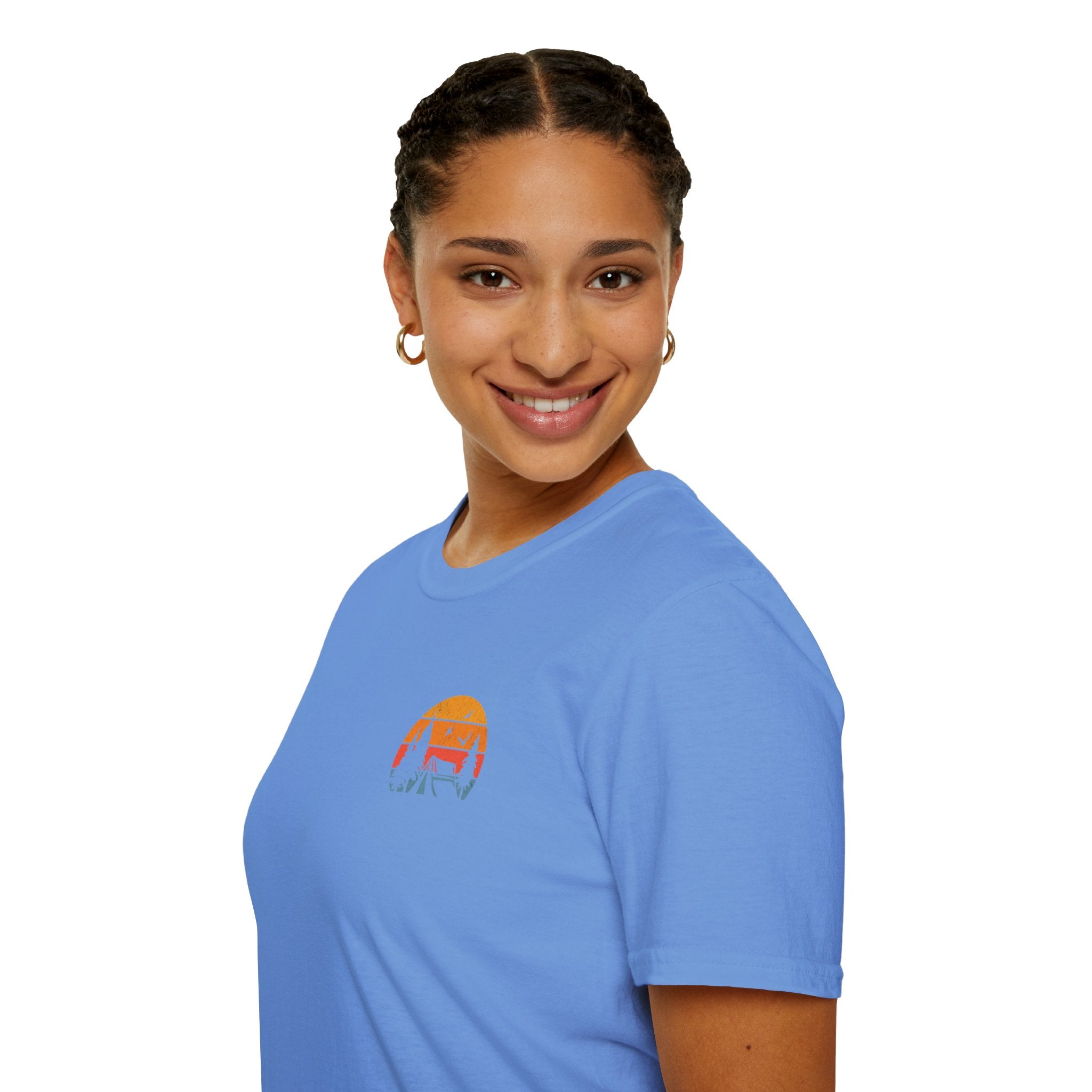 Unisex Softstyle T-Shirt - 'I'd Rather Be Camping' Adventure Tee