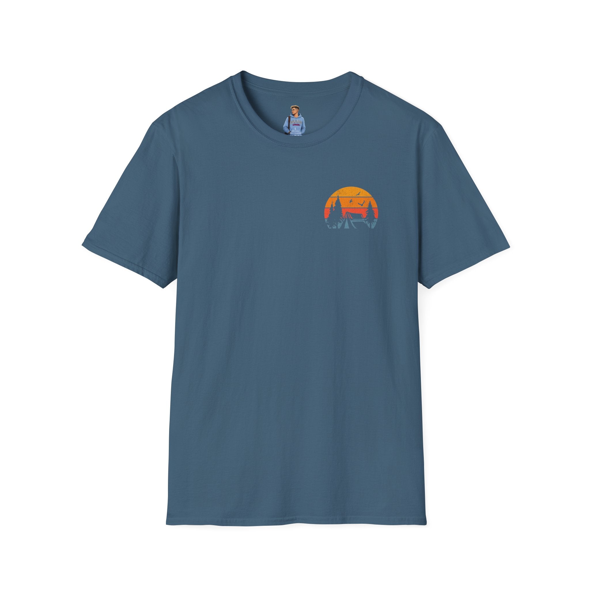Unisex Softstyle T-Shirt - 'I'd Rather Be Camping' Adventure Tee