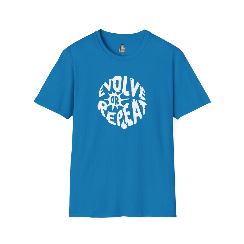 Evolve or Repeat Unisex Softstyle T-Shirt - Modern Inspirational Tee