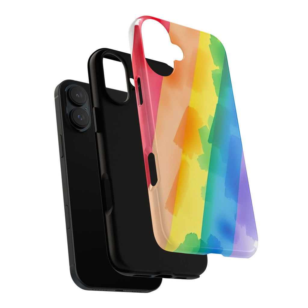 Rainbow Watercolor Art Tough Cases For Android & iPhone