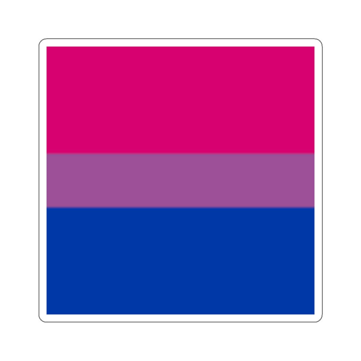 Die-Cut Stickers - Bisexual Pride Flag