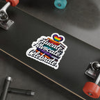 Pride-Themed Die-Cut Stickers - Educate. Advocate. Celebrate.