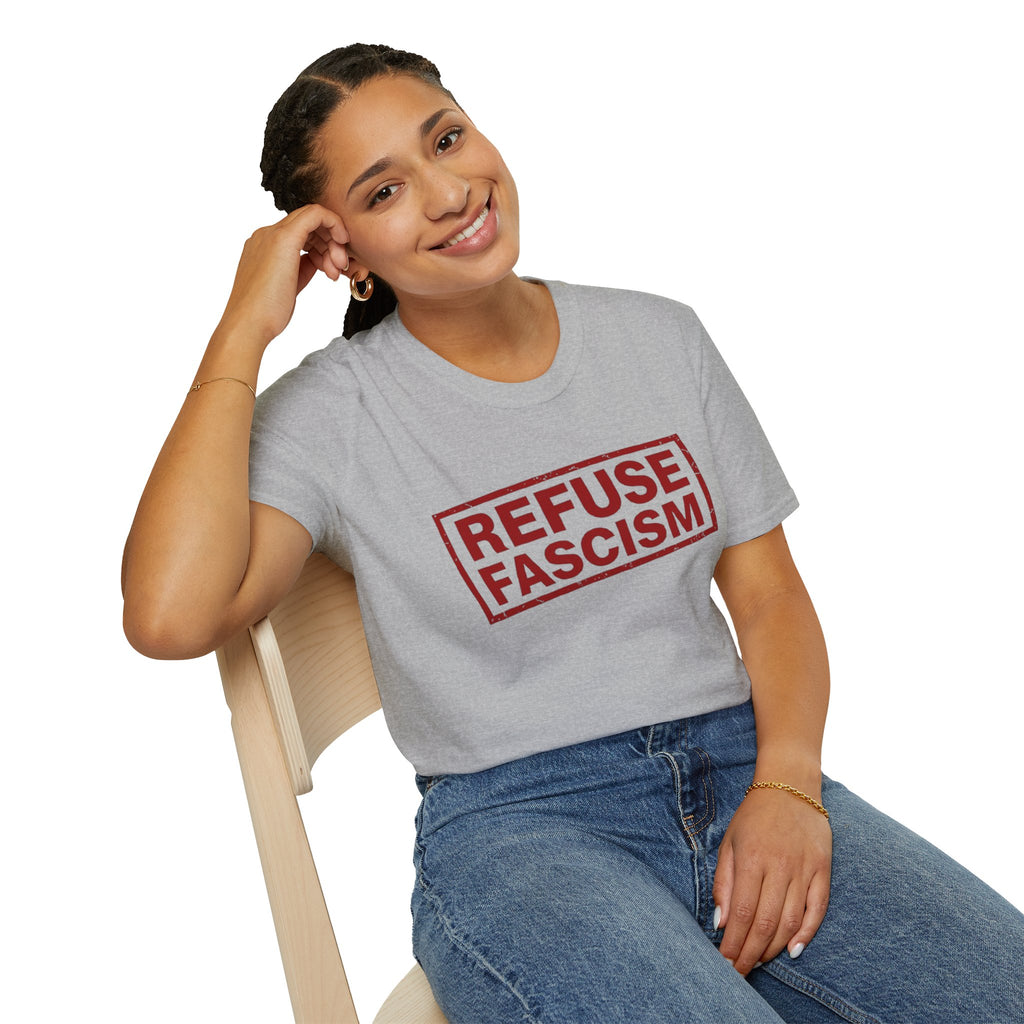 Refuse Fascism Tee — Political Protest Graphic T-Shirt