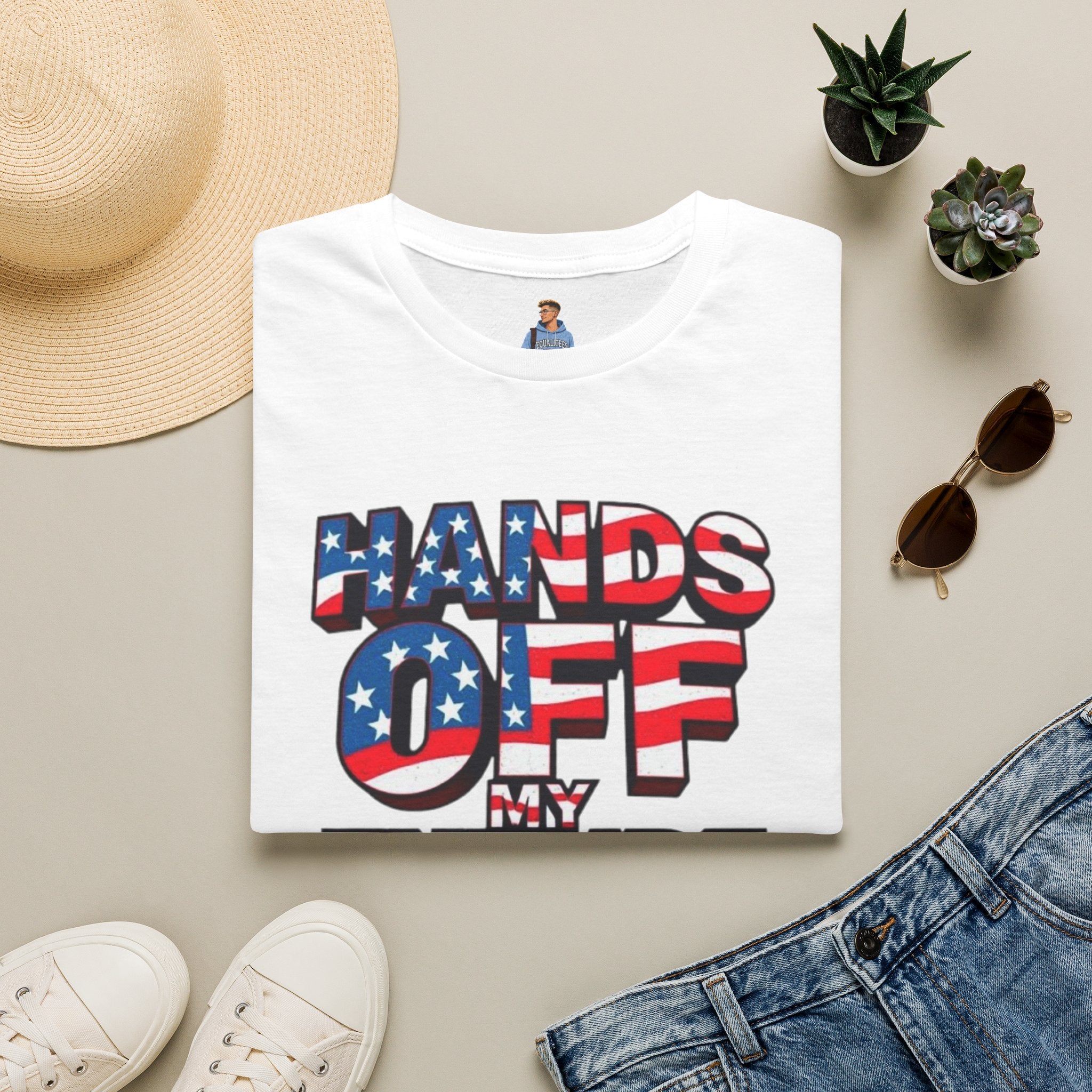 Hands Off My Future Political Statement Tee