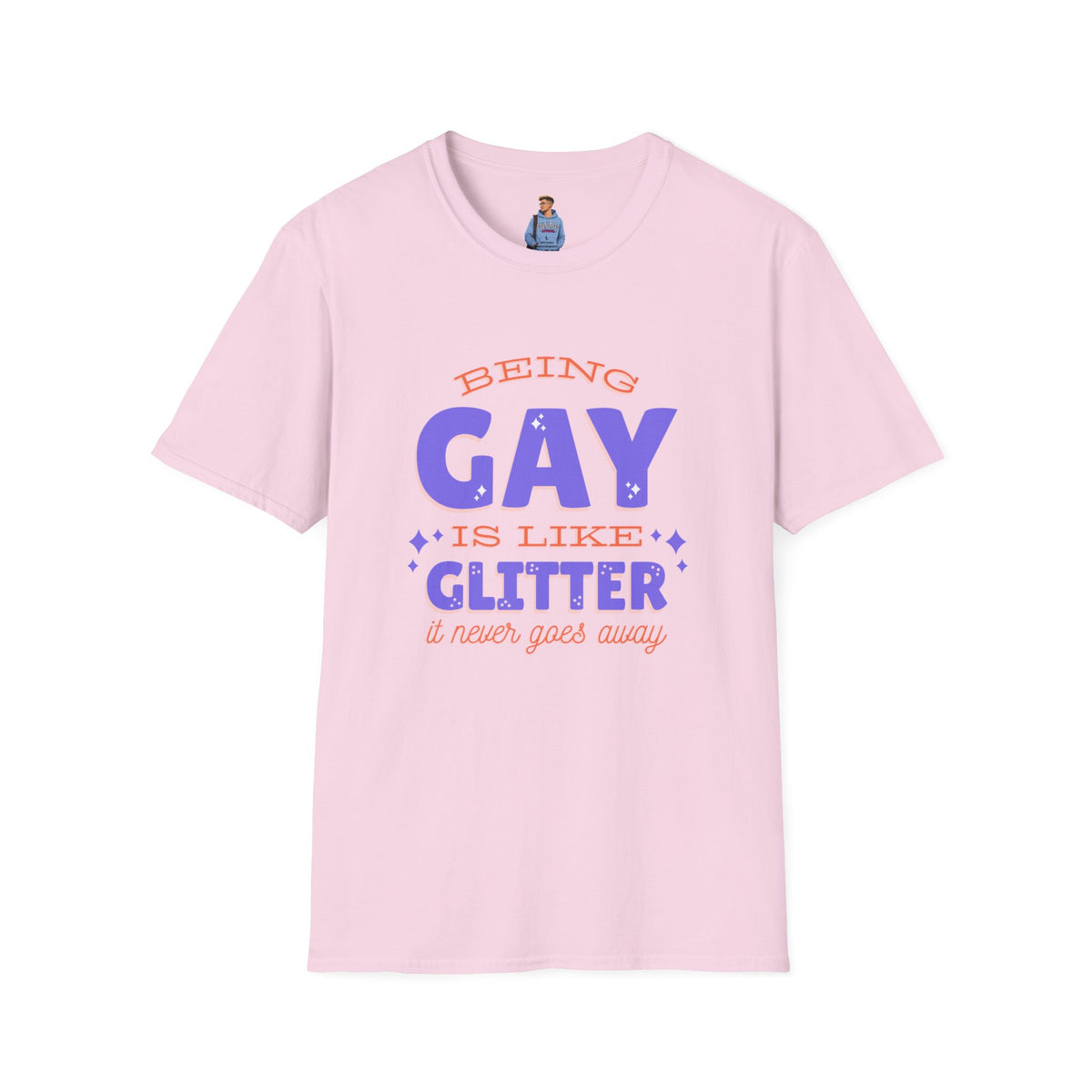 Being Gay Is Like Glitter Pride Tree Las Vegas T-Shirt
