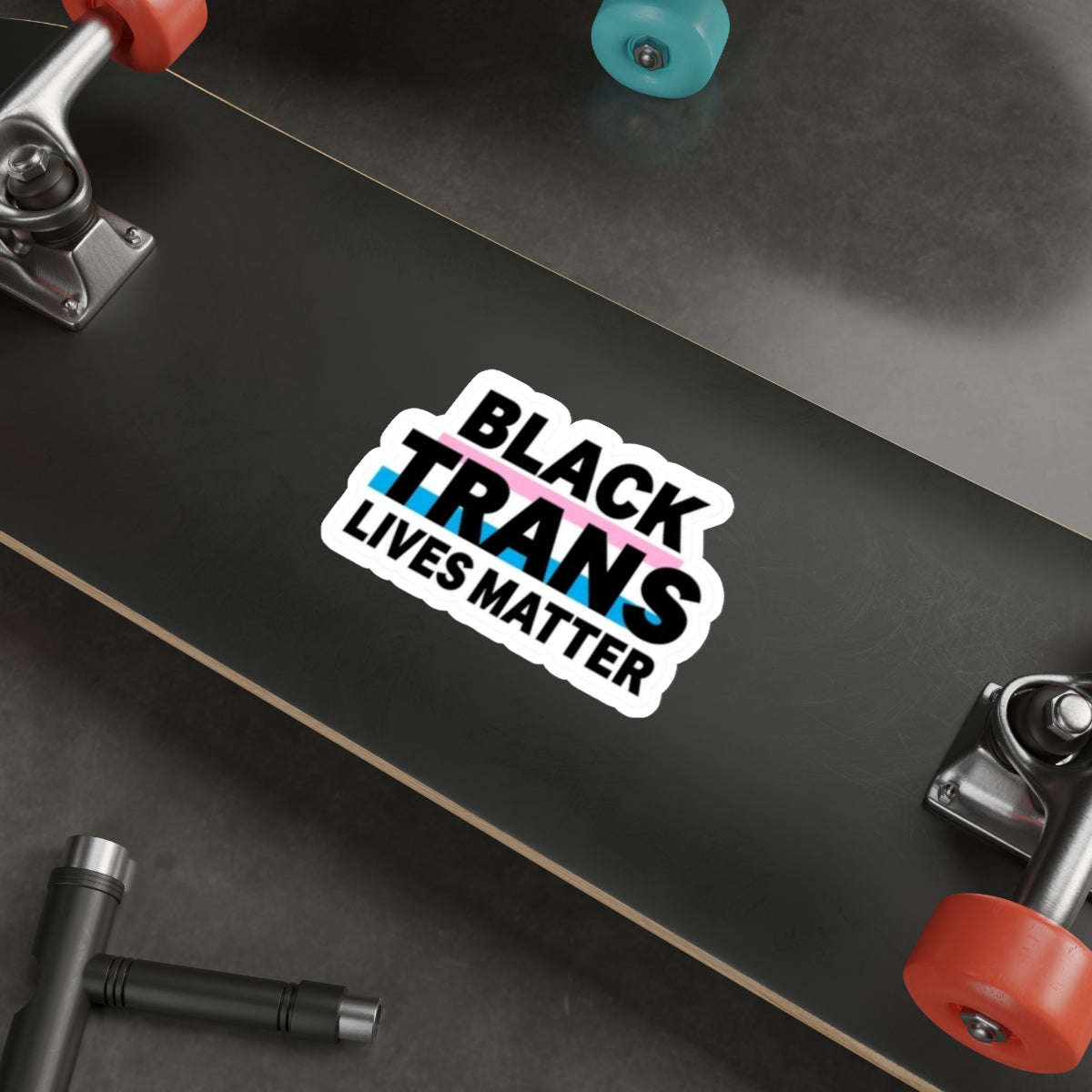 Die-Cut Stickers - BLACK TRANS LIVES MATTER