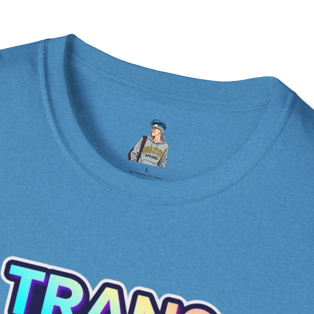 Unisex Softstyle T-Shirt - Trans Visibility Saves Lives Statement Tee