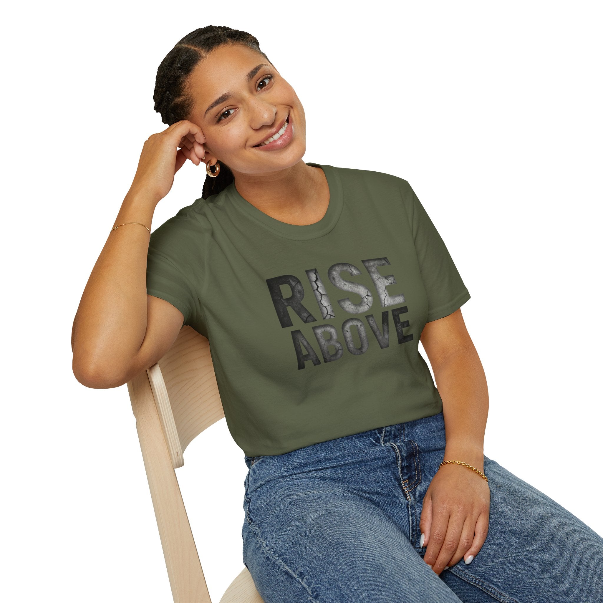 Rise Above T-Shirt — Motivational Graphic Tee