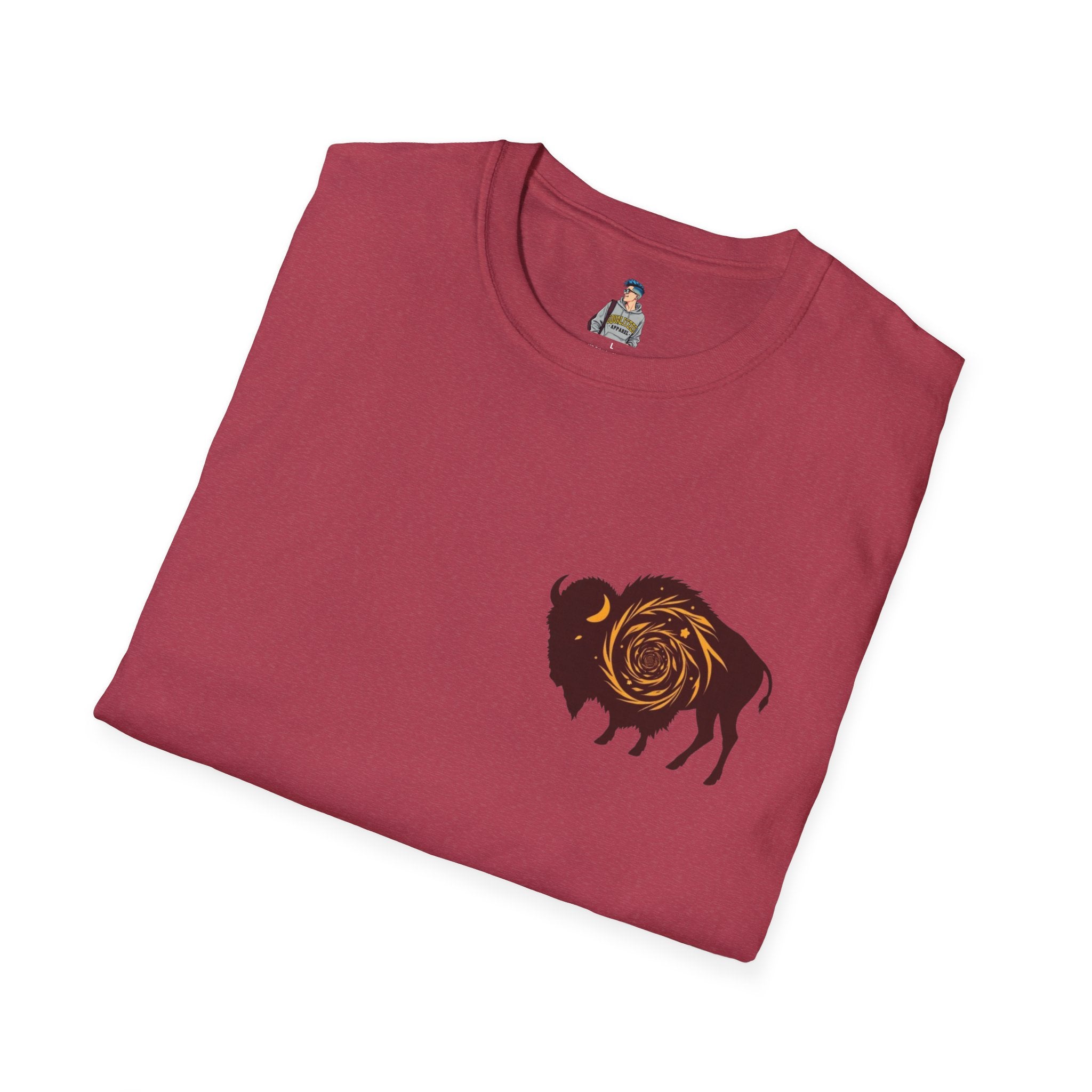 Buffalo Spiral Design Unisex Softstyle T-shirt
