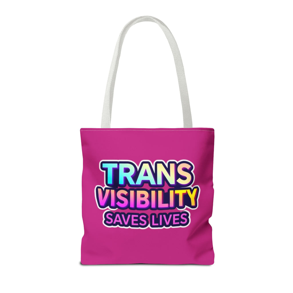 Trans Visibility Saves Lives Tote Bag
