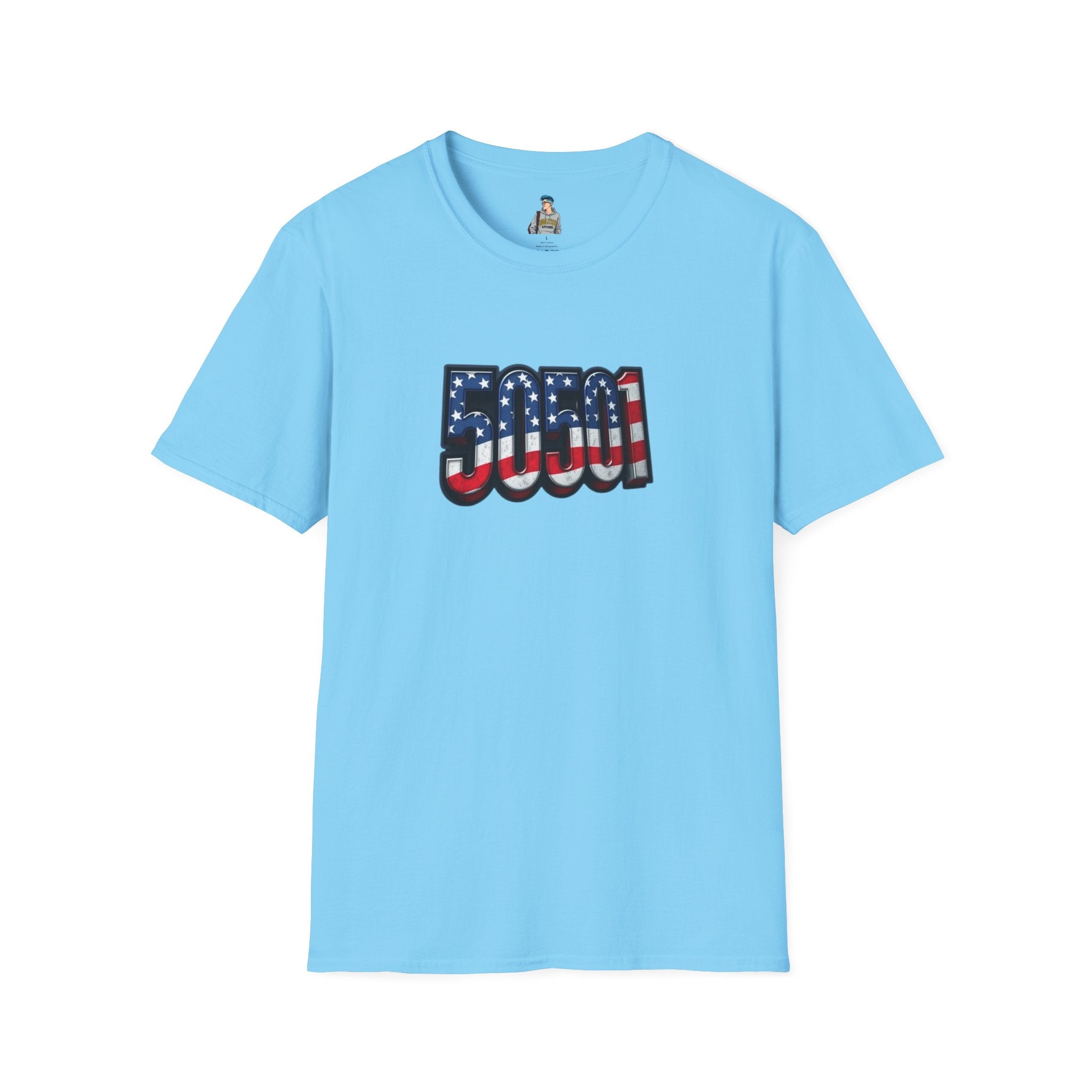 Patriotic Unisex T-Shirt - 50501 We The People Rise - American Flag Design