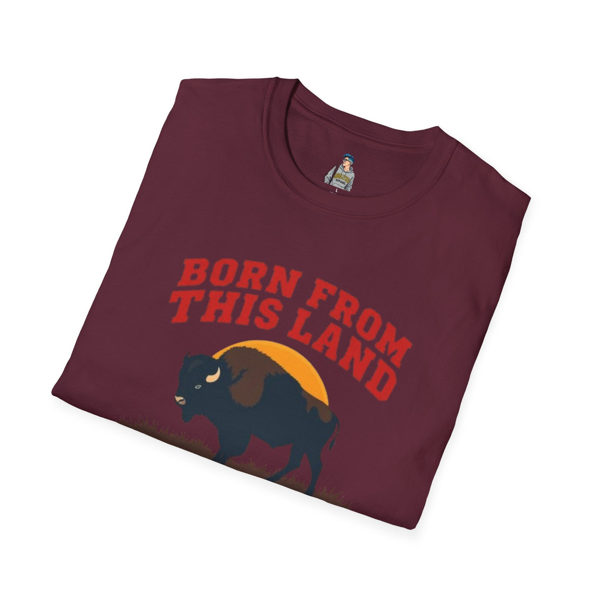Born From this Land Native and Proud T-Shirt