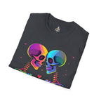 Rainbow Skeleton Love is Deeper Than Skin T-Shirt | Unisex Casual Tee