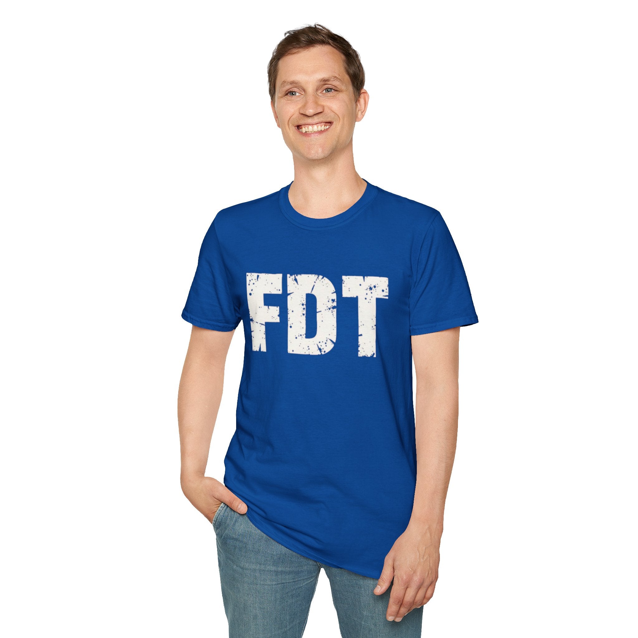 FDT Distressed Graphic T‑Shirt — Bold Statement Tee