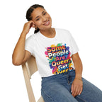 Queer Pride T-Shirt — "Some People Are Queer. Get Over It." Rainbow Graphic