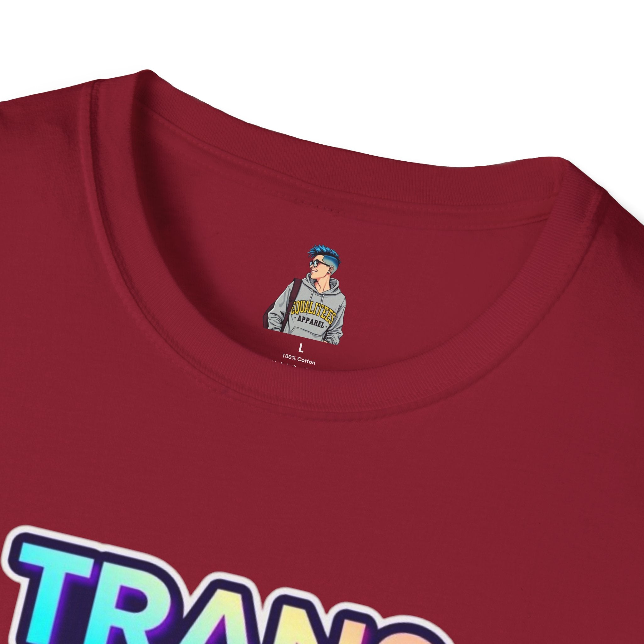 Unisex Softstyle T-Shirt - Trans Visibility Saves Lives Statement Tee