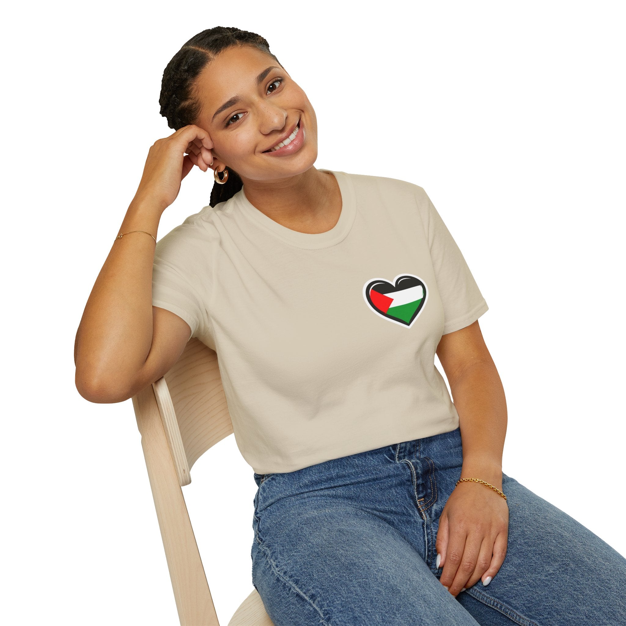 Unisex Softstyle T-Shirt: Stand with Gaza & We Are All Palestine Graphic Tee