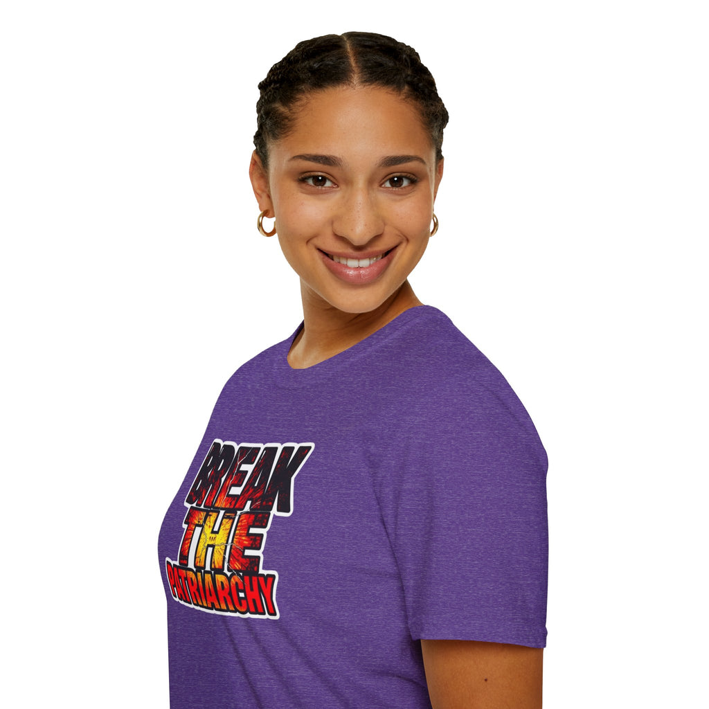 Break the Patriarchy Unisex Softstyle T-Shirt - Empowerment Wear for Social Change