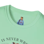 Love Is Never Wrong T-Shirt — LGBTQ+ Pride Heart Tee